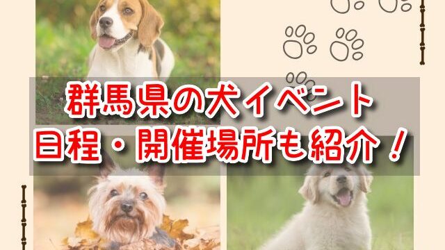 群馬県　犬イベント